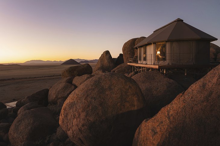 Zannier Hotels Sonop Luxury Tent On Top Of A Granite Rock
