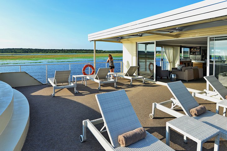 Zambezi Queen pool deck