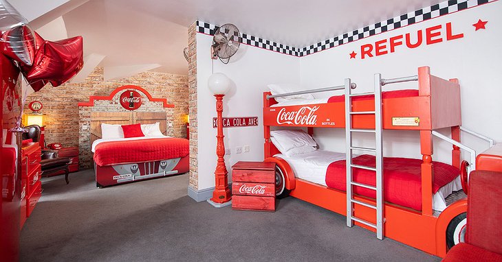 Alton Towers Hotel Coca-Cola Room