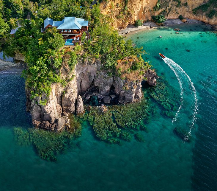 Secret Bay Areal View of Zabuco Villa