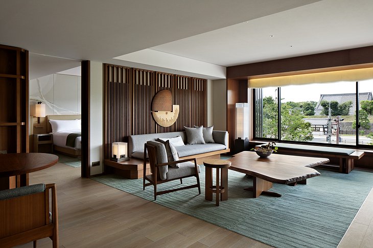 The Mitsui Kyoto Hotel Nijo Suite, Kingsize Bed & Nijo Castle View