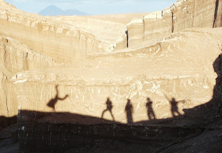 Silhouettes on the rocks