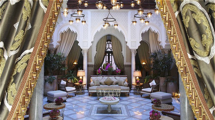 The riad dhonneur at the Royal Mansour Marrakech