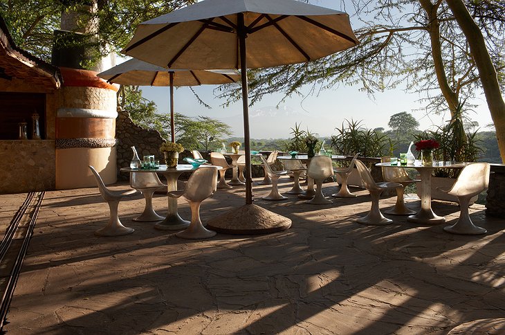 Hatari Lodge terrace