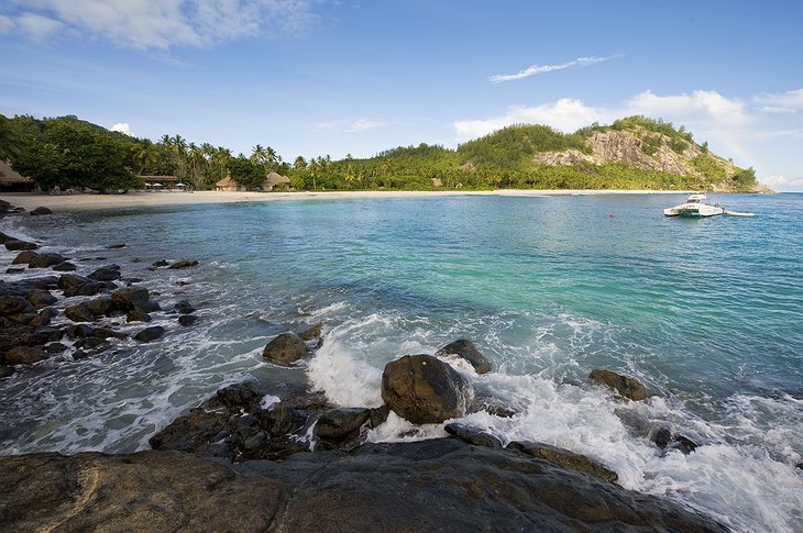 Arriving to the North Island, Seychelles