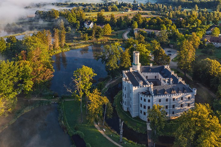 Karpniki Castle From Above