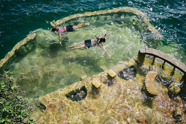 Swimming Above Underwater Balconies