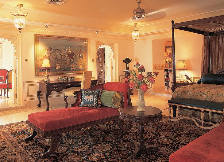 Lake Palace Hotel luxurious room