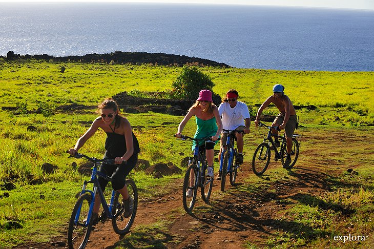 Biking on Easter Island