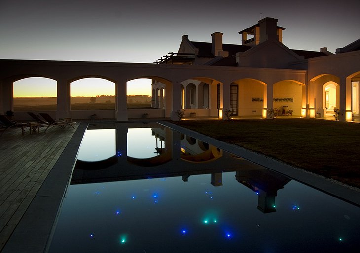 Estancia Vik pool at night