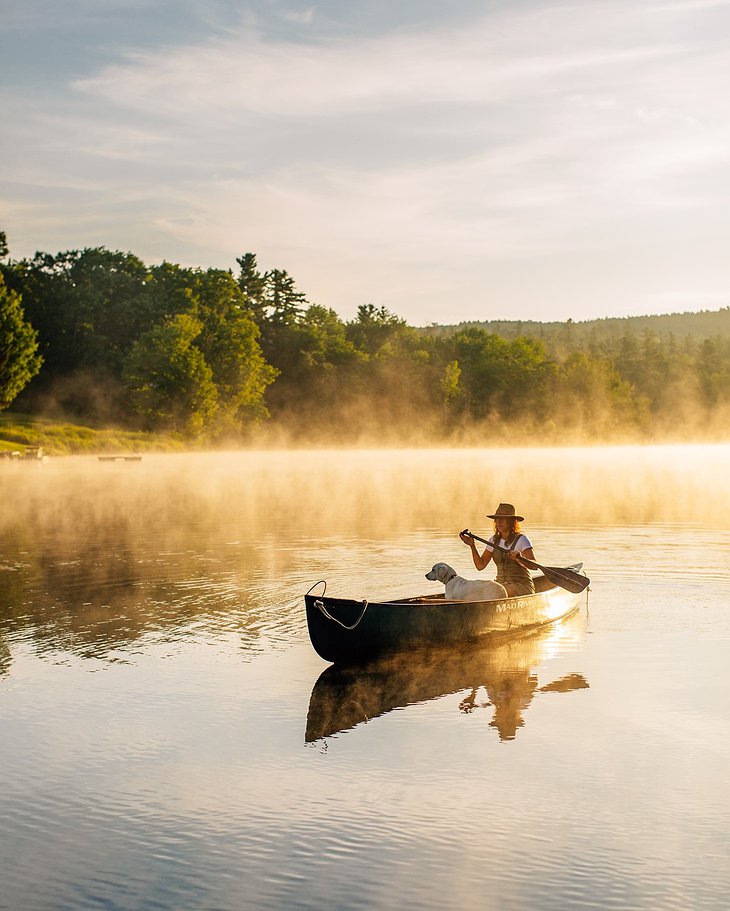 Boat On A Lake In Vermont