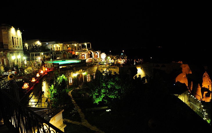 Museum Hotel Cappadocia at night