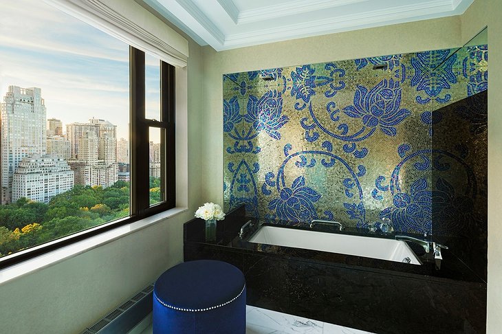 JW Marriott Essex House Hotel Bathroom With New York Central Park View