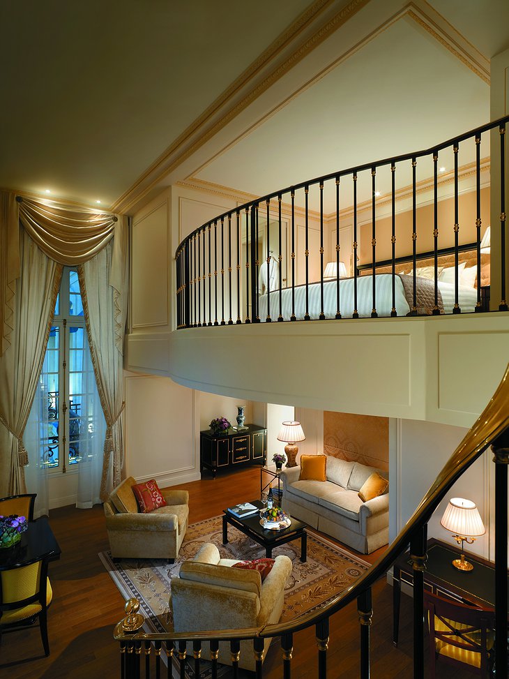 Shangri-La Hotel Paris two floor suite