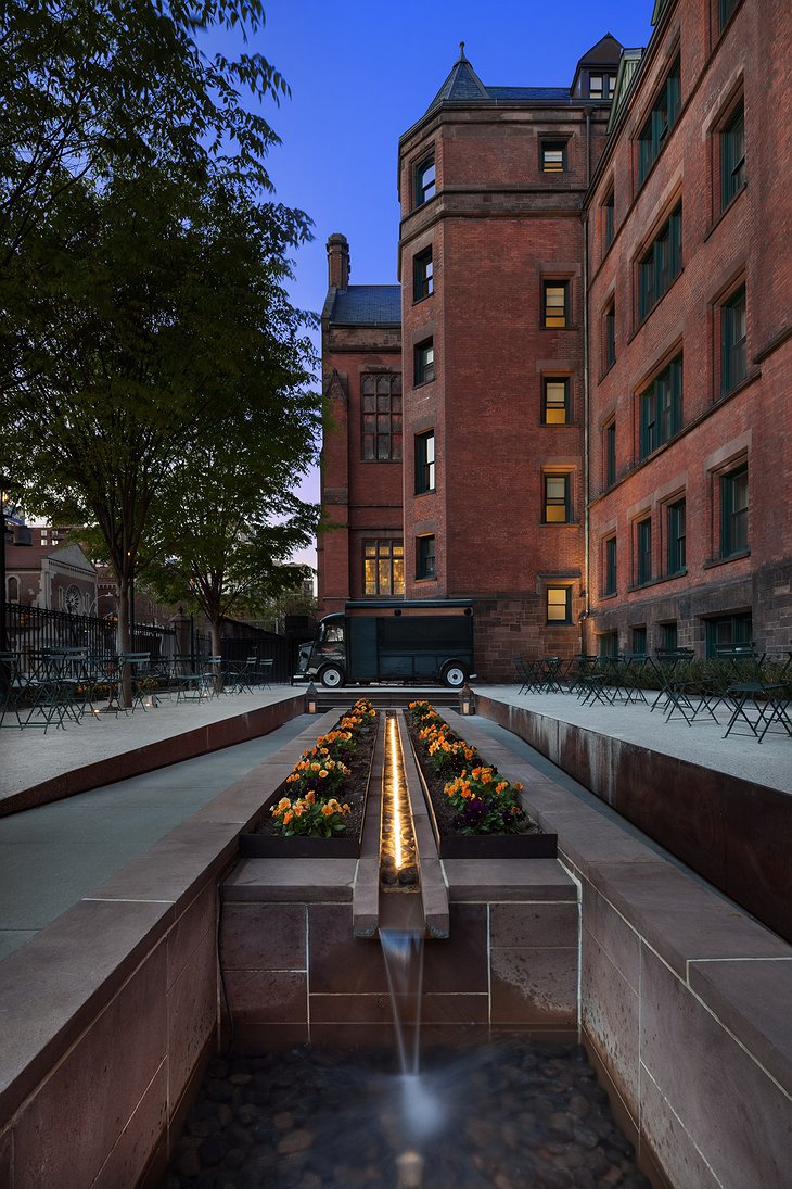 The High Line Hotel garden water