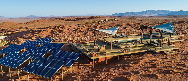 Wolwedans Dunes Lodge solar panels