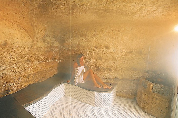 Cave sauna
