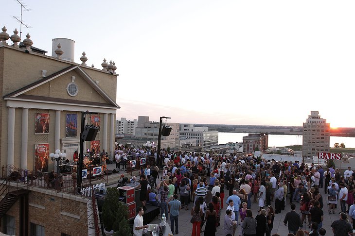 Peabody Memphis rooftop party