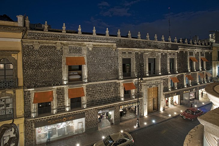 Downtown Mexico hotel building