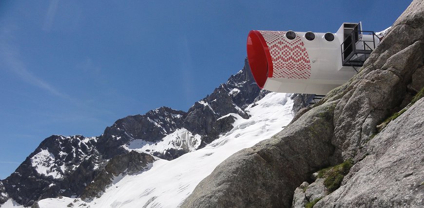 Bivacco Gervasutti - Capsule At The Edge Of A Cliff In The High Alps