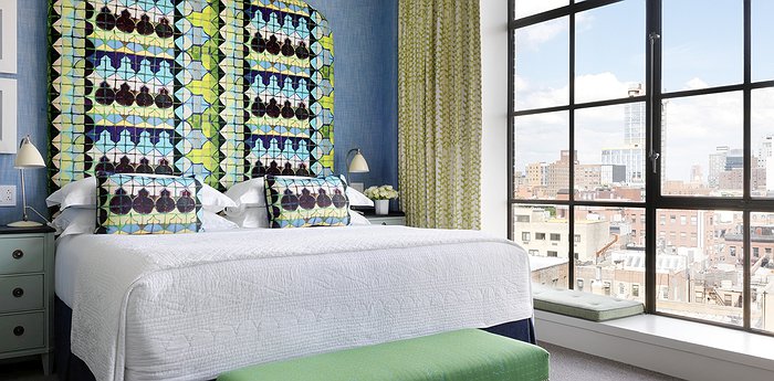 Crosby Street Hotel - Warehouse-Style Windows Overlooking Lower Manhattan