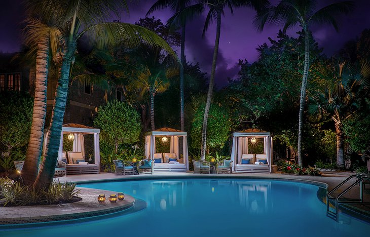 Little Palm Island Resort Pool At Night