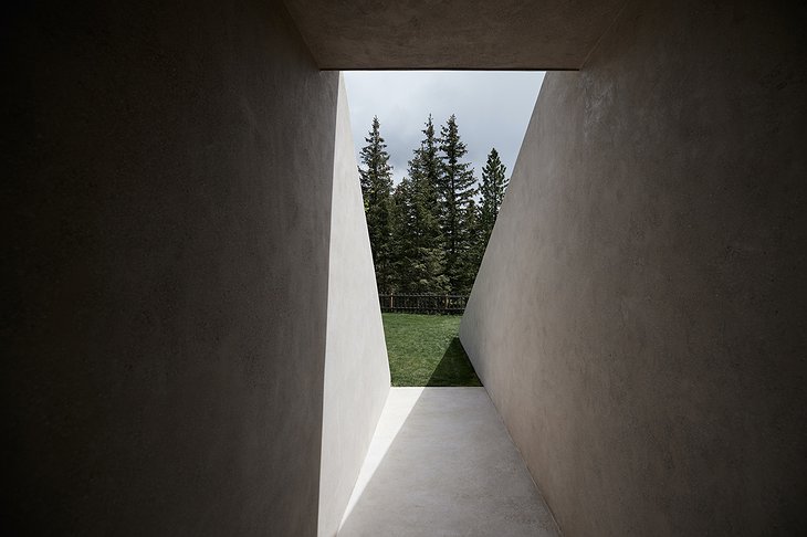 Forestis Dolomites Hotel Minimalist Spa Entrance