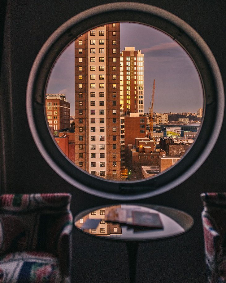 The Maritime Hotel Junior Penthouse Suite Porthole Window NYC View