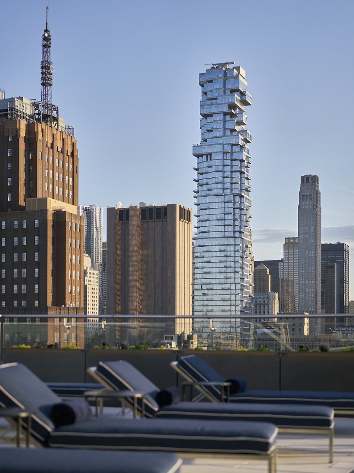 ModernHaus SoHo Hotel Rooftop Panorama On The Jenga Tower In Manhattan