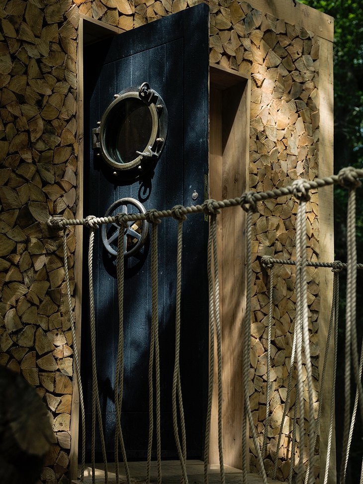 The Woodman's Treehouse entrance door