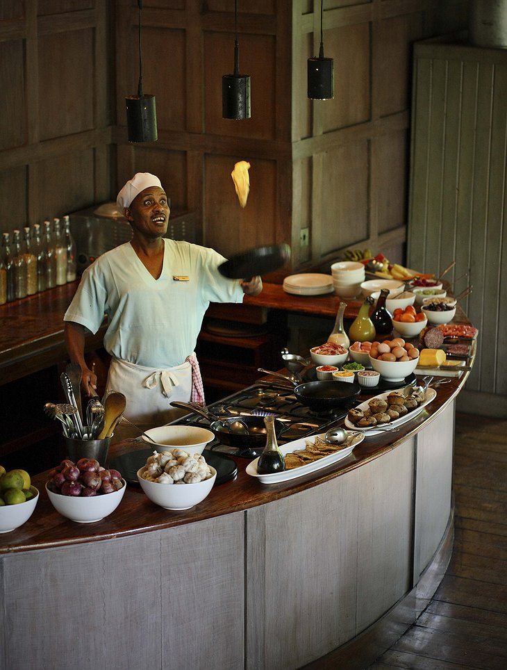 Interactive Kitchen at &Beyond Lake Manyara Tree Lodge