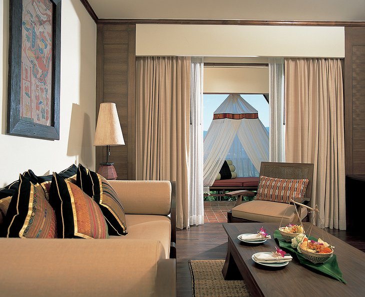 Anantara Golden Triangle suite lounge area