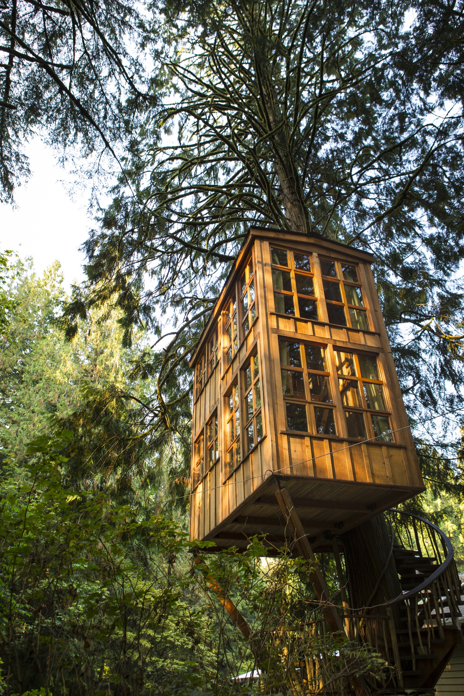 Treehouse Point Retreat Along The Raging River For Nature Lovers