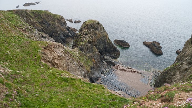 The cliffs of Burgh Island