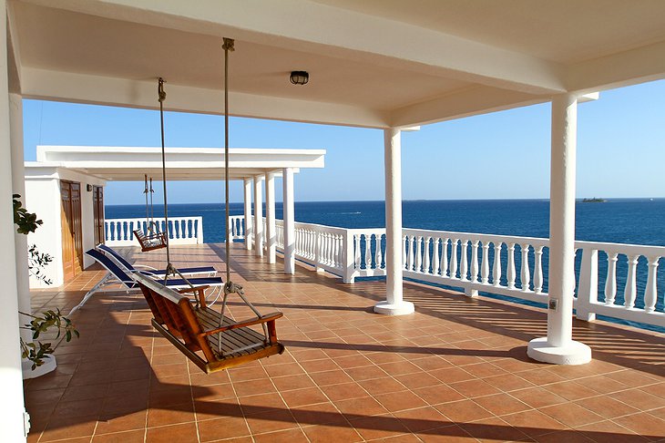 Villa on Dunbar Rock veranda with hammocks