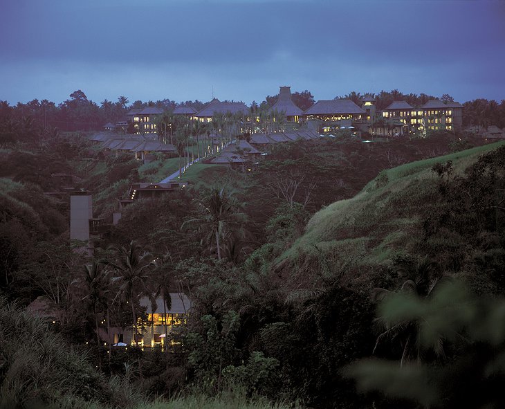 Maya Ubud Resort & Spa aerial view