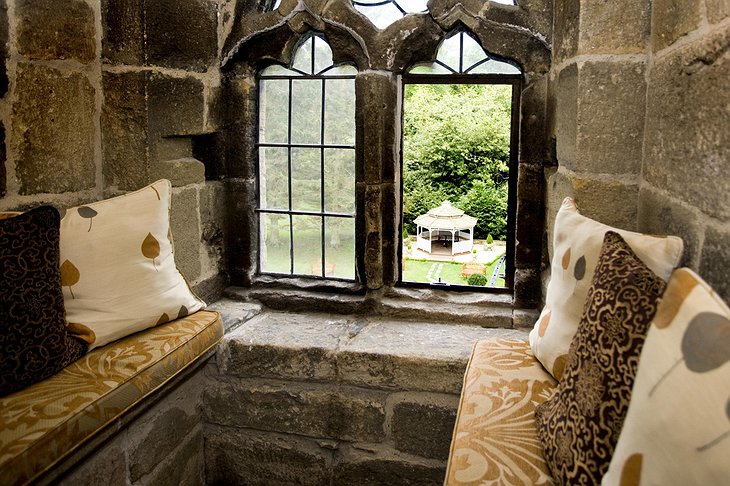 Langley Castle Hotel window