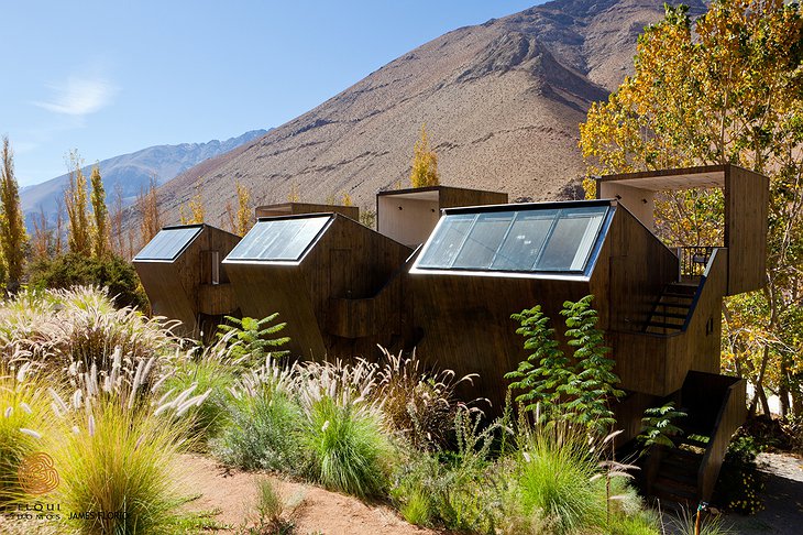 Wooden design houses of Elqui Domos