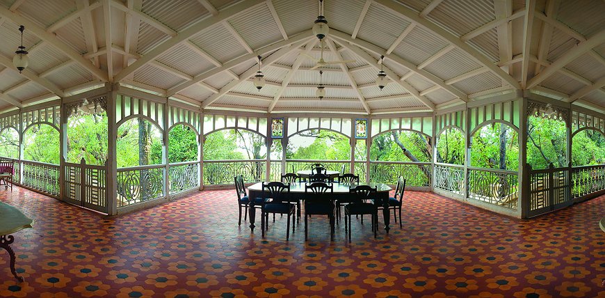 Dune Barr House - Verandah in the Forest - 19th Century Colonial Bungalow In India