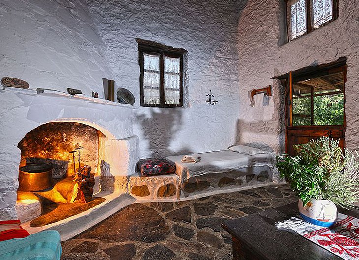 Traditional Greek house interior