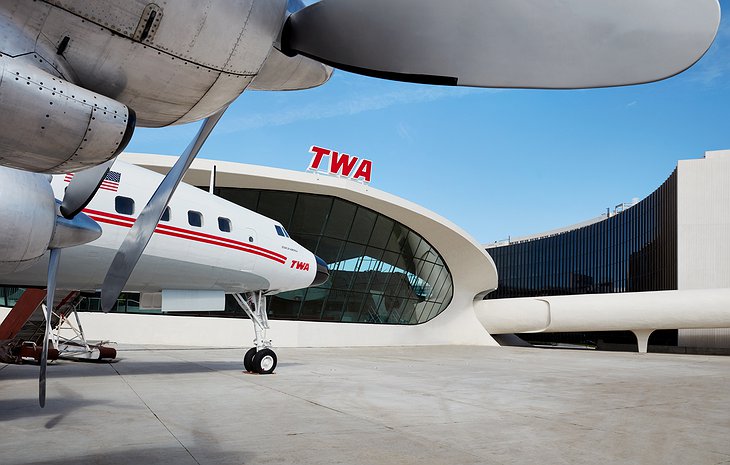 TWA Hotel Building With A Lockheed Constellation Plane