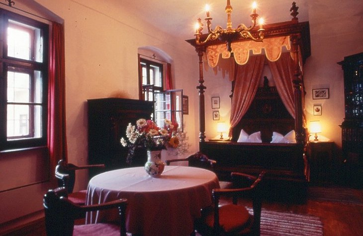Hotel Burg Oberranna double bed