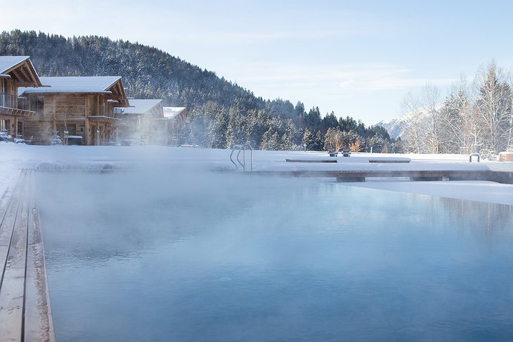 San Luis Retreat Pool And The Frozen Lake