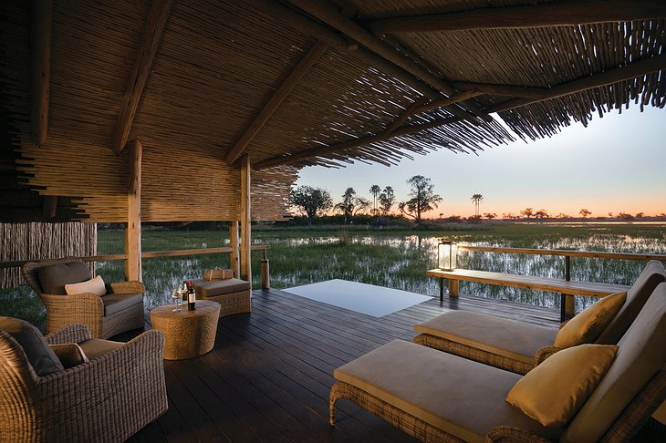 Belmond Eagle Island Lodge Private Terrace With River View