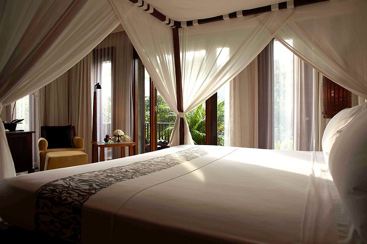 Maya Ubud Resort & Spa duplex villa bedroom