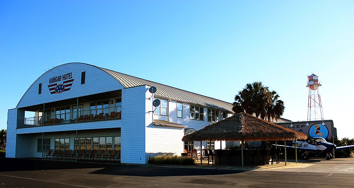 Hangar Hotel at the Fredericksburg airport