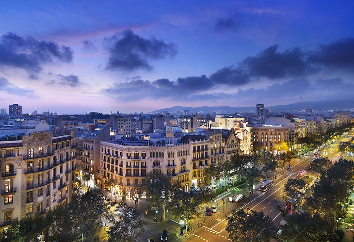 View on La Rambla, Barcelona