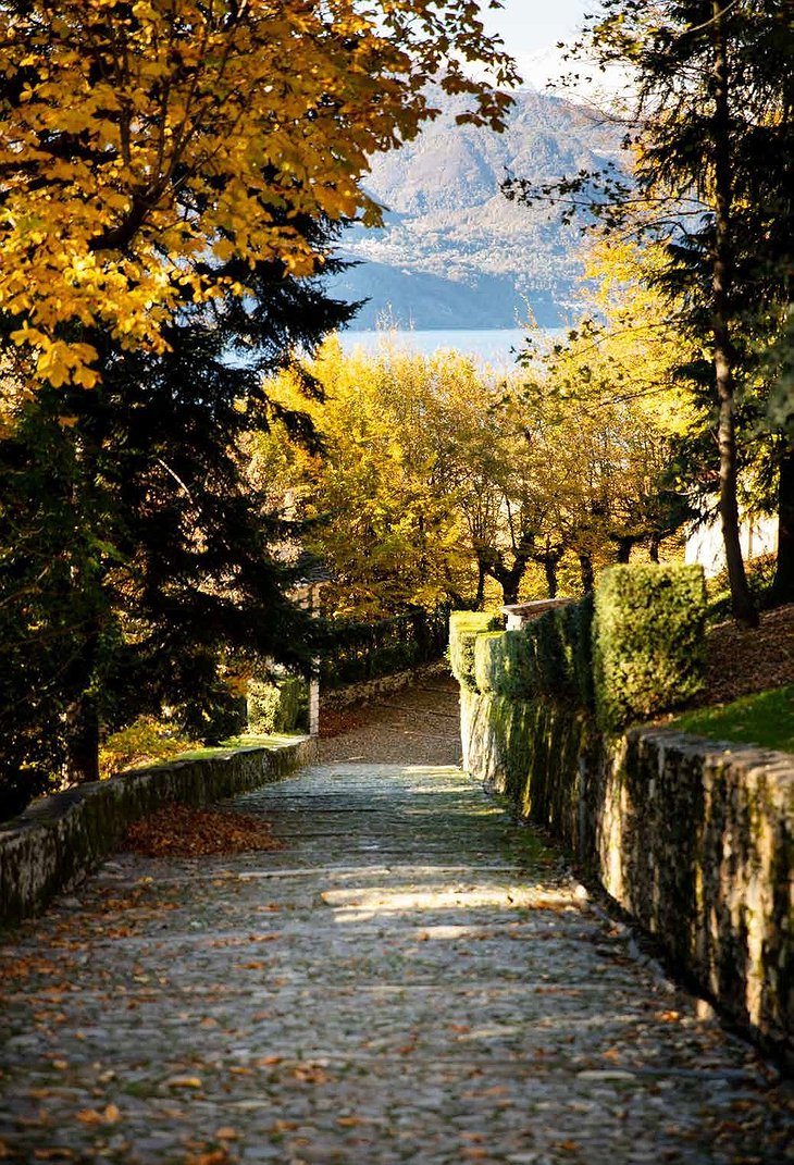 Villa Crespi Garden Path Leading To Lake Orta