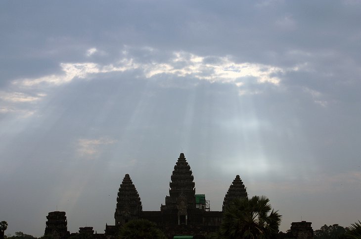 Early morning sky in Angkor Wat