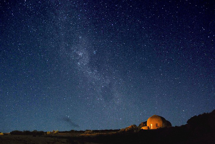 Starry night in South Africa at the Naries Namakwa Retreat